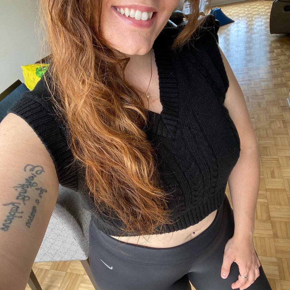 UK2LA Charcoal Knit Vest